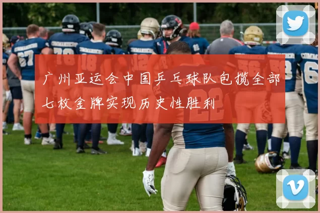 广州亚运会中国乒乓球队包揽全部七枚金牌实现历史性胜利